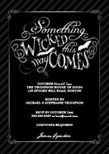 Something Wicked Happy Halloween Party Invitation