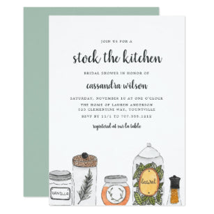 Spice Rack Kitchen Bridal Shower Invitation