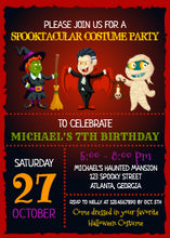 Spooktacular Halloween Birthday Invitation