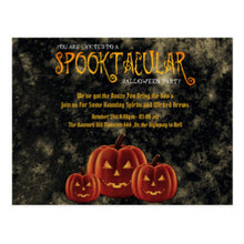 Spooktacular Halloween Party Pumpkins Postcard-Rc0d7