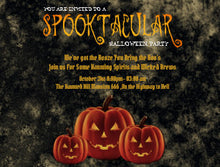 Halloween Invitation Card - Spooktacular Halloween Party Pumpkins Postcard-Rc0d7