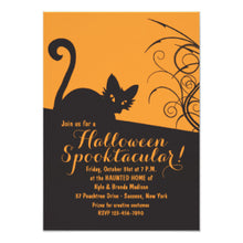 Spooky Cat Halloween Invitation