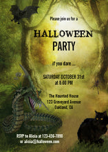 Spooky Fantasy Forest Halloween Party Invitation