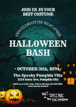 Spooky Witch House Pumpkin Halloween Party Invitation
