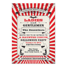 Steampunk Circus Halloween Party Invitation