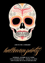 Sugar Skull Halloween Party Invitation