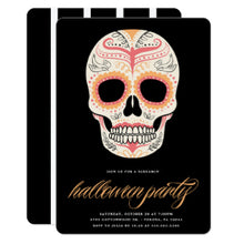 Halloween Invitation Card - Sugar Skull Halloween Party Invitation