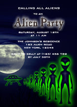 Super Cool Alien Ufo Party Invite