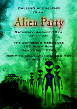 Super Cool Alien Ufo Party Invite 1