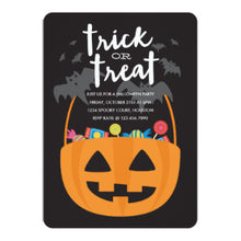 Halloween Invitation Card - Sweets Treats Halloween Invite