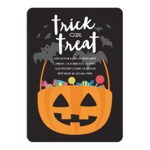 Halloween Invitation Card - Sweets Treats Halloween Invite