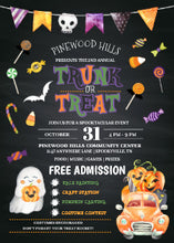 Trunk Or Treat Halloween Invitation