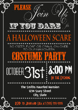 Typography Halloween Party Invitation