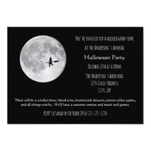 Halloween Invitation Card - Wicked Good Time Moon Halloween Party Invitation