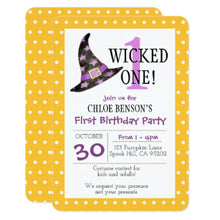 Wicked One Halloween First Birthday Invitation