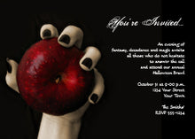 Wicked Witch Red Apple Halloween Party Invitation