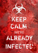 Zombie Apocalypse Keep Calm Halloween Invitation