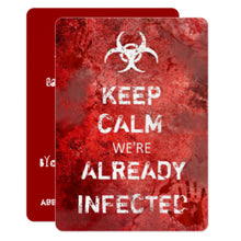 Halloween Invitation Card - Zombie Apocalypse Keep Calm Halloween Invitation